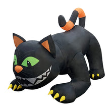 Load image into Gallery viewer, GOOSH 6 FT Halloween Inflatables Black Cat Outdoor Decorations Blow Up Yard Large Cat with Moving Head and Built-in LEDs for Indoor Party Garden Lawn Decor
