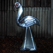 Load image into Gallery viewer, GOOSH 5.5FT Height Halloween Inflatables Outdoor Skeleton Flamingo, Blow Up Yard Decoration Clearance with LED Lights Built-in for Holiday/Thanksgiving/ Party/Garden
