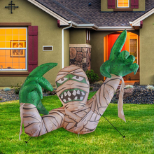 Load image into Gallery viewer, GOOSH 5.5FT Halloween Outdoor Inflatable Mummy, Blow Up Yard Decoration Clearance with LED Lights Built-in for Holiday/Party/Yard/Garden
