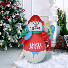 Load image into Gallery viewer, GOOSH 6 FT Height Christmas Inflatables Outdoor Snowman with The Thermometer, Blow Up Yard Decoration Clearance with LED Lights Built-in for Holiday/Christmas/Party/Yard/Garden
