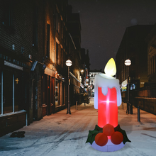 Load image into Gallery viewer, GOOSH 6 FT Height Christmas Inflatables Outdoor Candle, Blow Up Yard Decoration Clearance with LED Lights Built-in for Holiday/Christmas/Party/Yard/Garden
